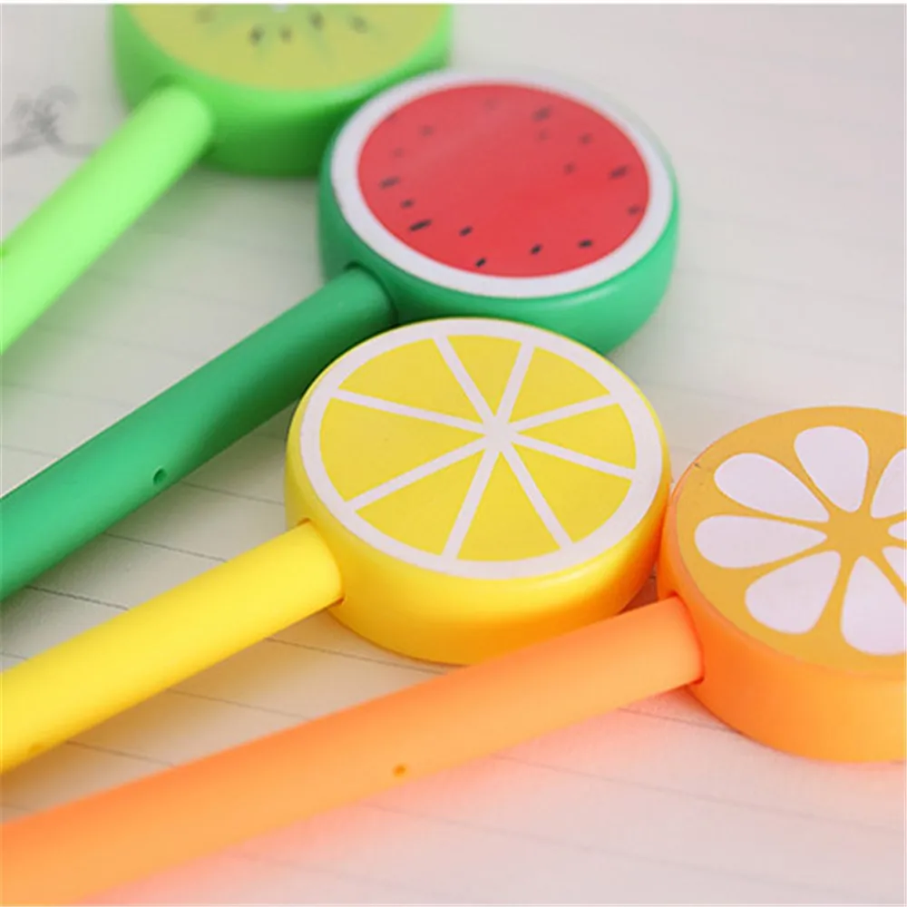 Предел показывает 1 шт. Творческий яркая фруктовая гелевая ручка DIY канцелярские