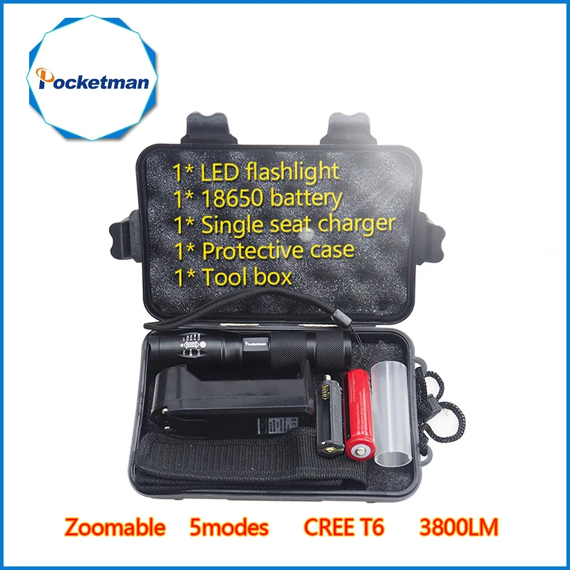 3800 люмен lanterna tatica светодиодный фонарик T6 Linterna Potente Para Caza Led 18650|linternas para caza|led flashlight