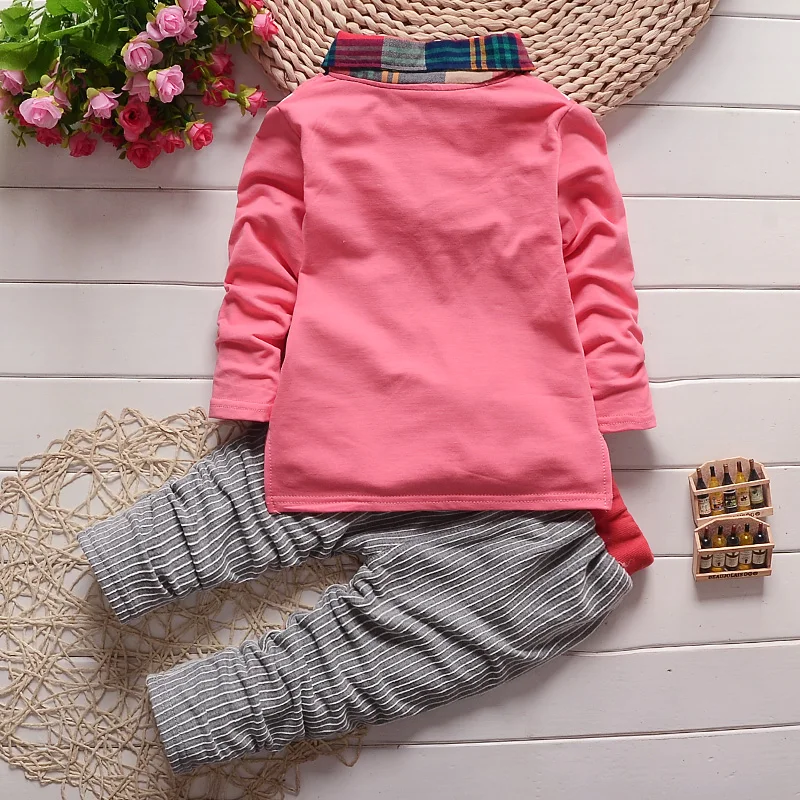 BibiCola Baby Boys Clothing Sets Spring Autumn New Children Girls Striped Tracksuit Set Toddler sets |