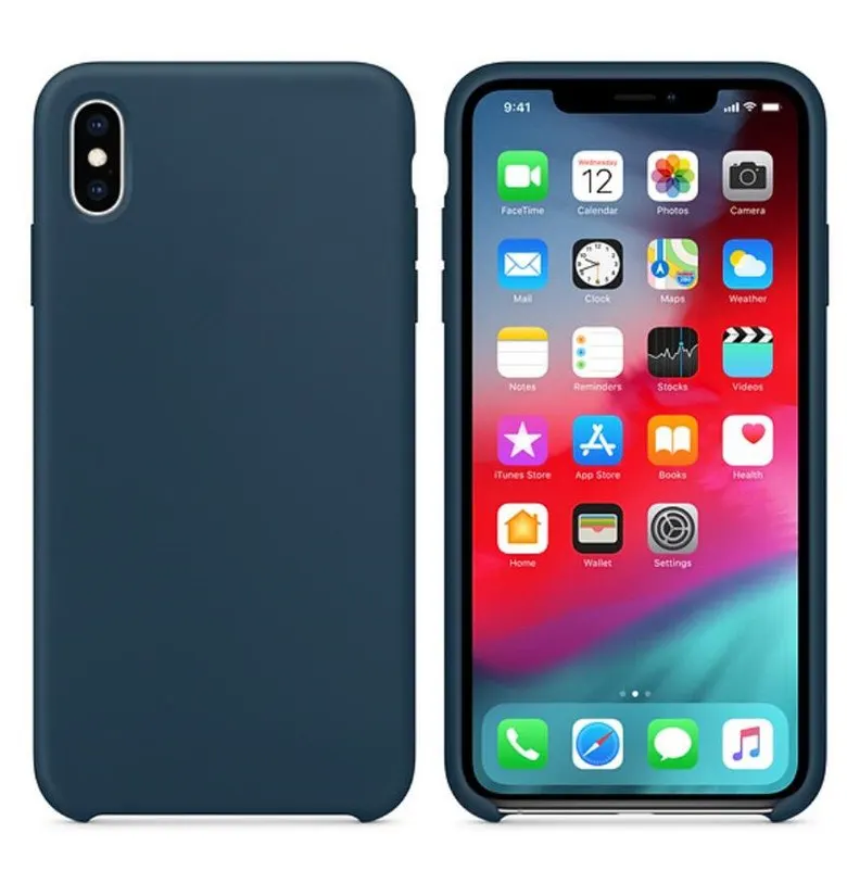 Pacific Green Для iphone Xs Max чехол IMD кожа жидкий силиконовый официальный логотип Стиль Защитная крышка для iphone XS XR Xs Max 5,8/6,1/6,5 Дюймов - Цвет: Pacific Green