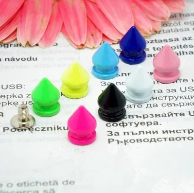 8*13 мм Металлические конфеты цвета отвертки DIY ремесло панковские Заклепки Пули