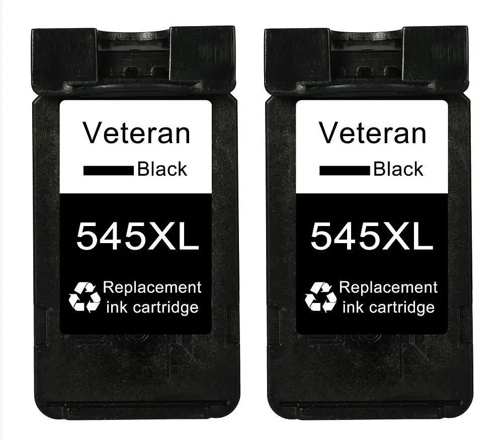 2x PG545 Ветеран восстановленные PG545 CL546 чернильный картридж для Canon PG 545 CL 546 Pixma IP2850 MX495 MG2450 MG2550 MG2950 NS28 принтер - Цвет: 2x PG545