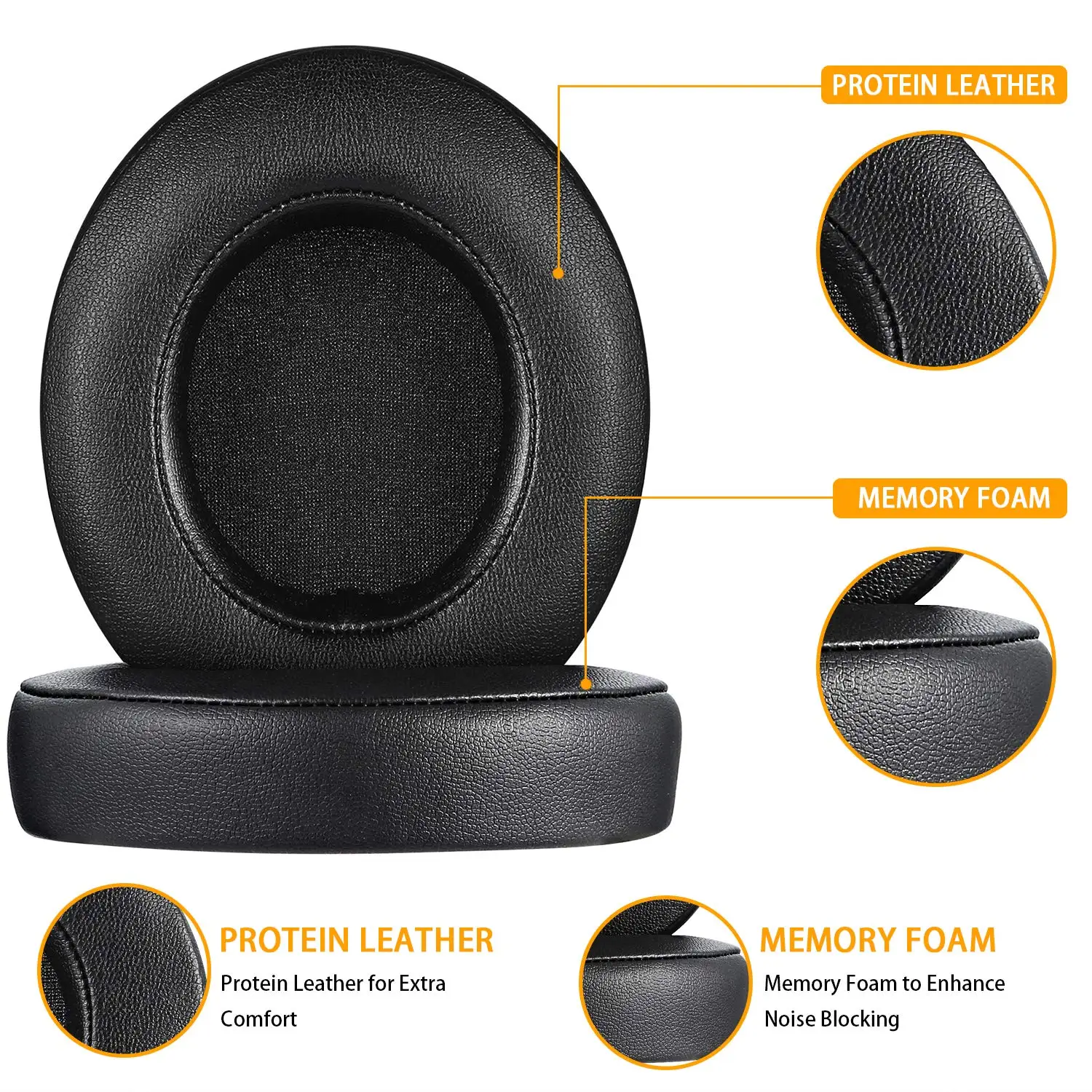 Сменные амбушюры для Razer Kraken Pro V2 игровая гарнитура-мягкие кожаные ушей 1 пара