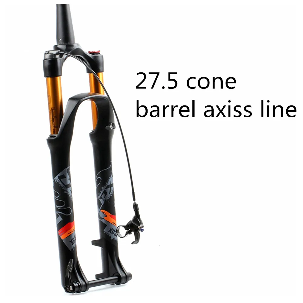 27.5 cone axiss line LPXX 32 RL 120 мм Air 27,5 29ER kegel Zoll Gabel подвеска Schloss Gerade Verjungt steckacchse QR Quick Release pelz MTB Fahrrad - Цвет: 27.5 cone axiss line
