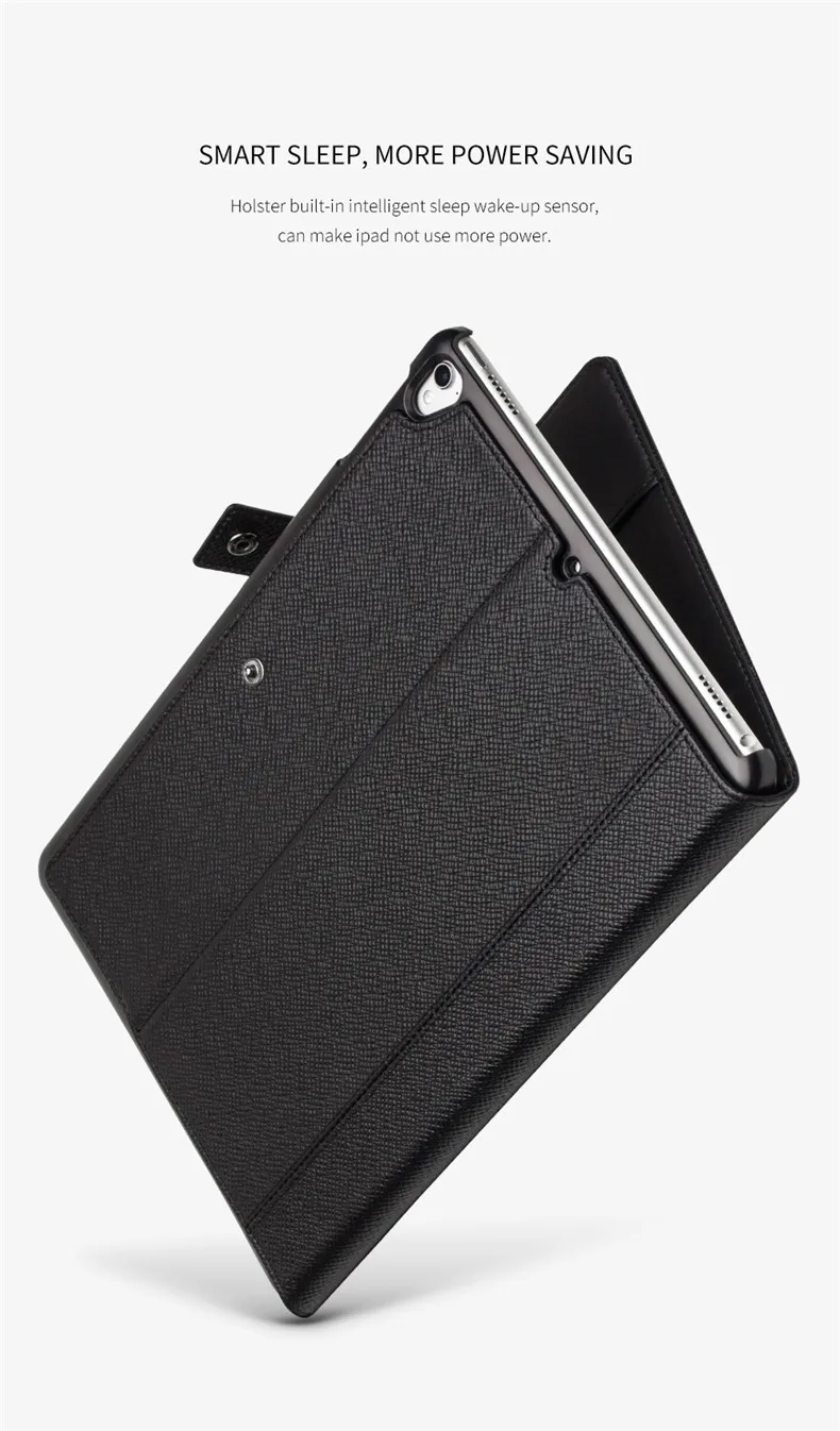 QIALINO чехол для планшета из натуральной кожи для Apple iPad mini4 Смарт спящий режим подставка слот для карт флип чехол 7,9 дюймов