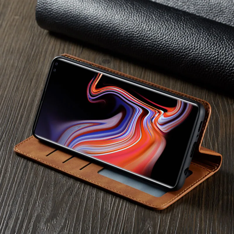 Кожаный чехол-книжка для samsung Galaxy S10 Plus, Роскошный кошелек с подставкой и отделением для карт, магнитный чехол-книжка для Galaxy S10plus S10E