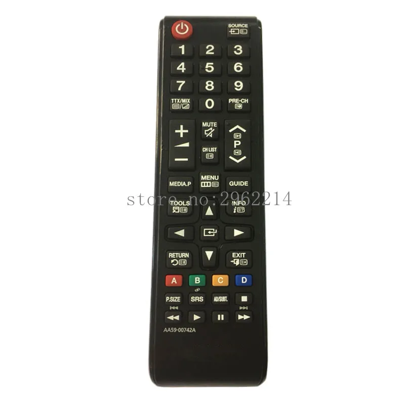 AA59-00742A Подержанный пульт дистанционного управления AA59-00742A suitalbe для samsung UA32/40/46/50EH5080 UA39F5088AR 46F5080AR - Цвет: AA59-00742A
