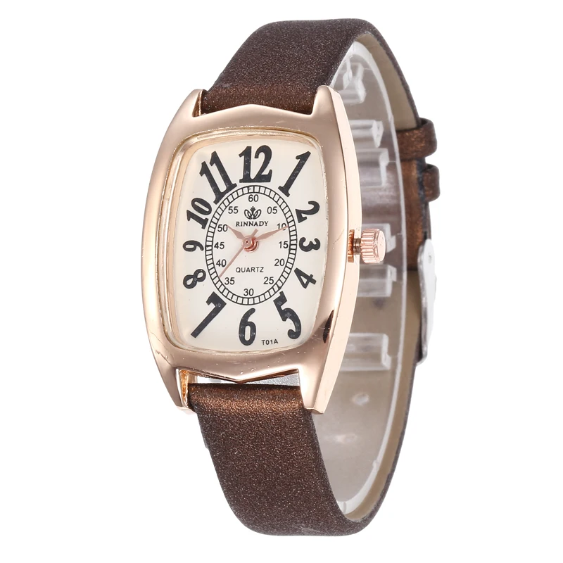 Квадратные женские наручные часы Топ бренд блестящие кожаные Элегантные