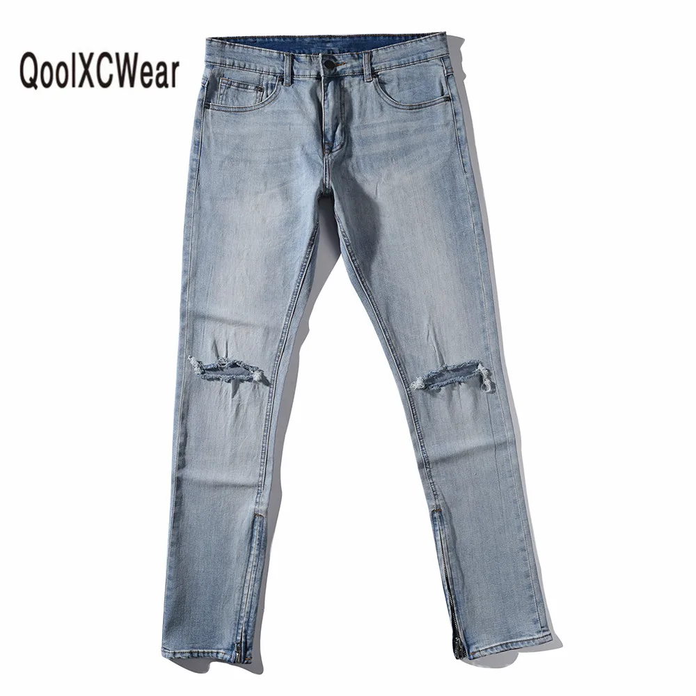 QoolXCWear мужские джинсы на молнии комбинезон Мужская Дизайнерская одежда для клуба