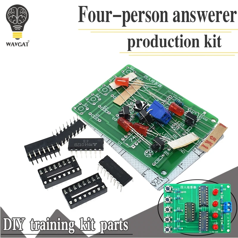 Четырех человек эшелон Diy Kit 4 канала ответа обучающая практика плат сварочного