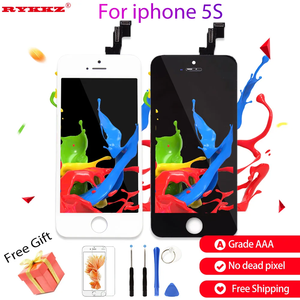 Высококачественный ЖК дисплей для iPhone 5S замена дигитайзера сенсорного экрана в