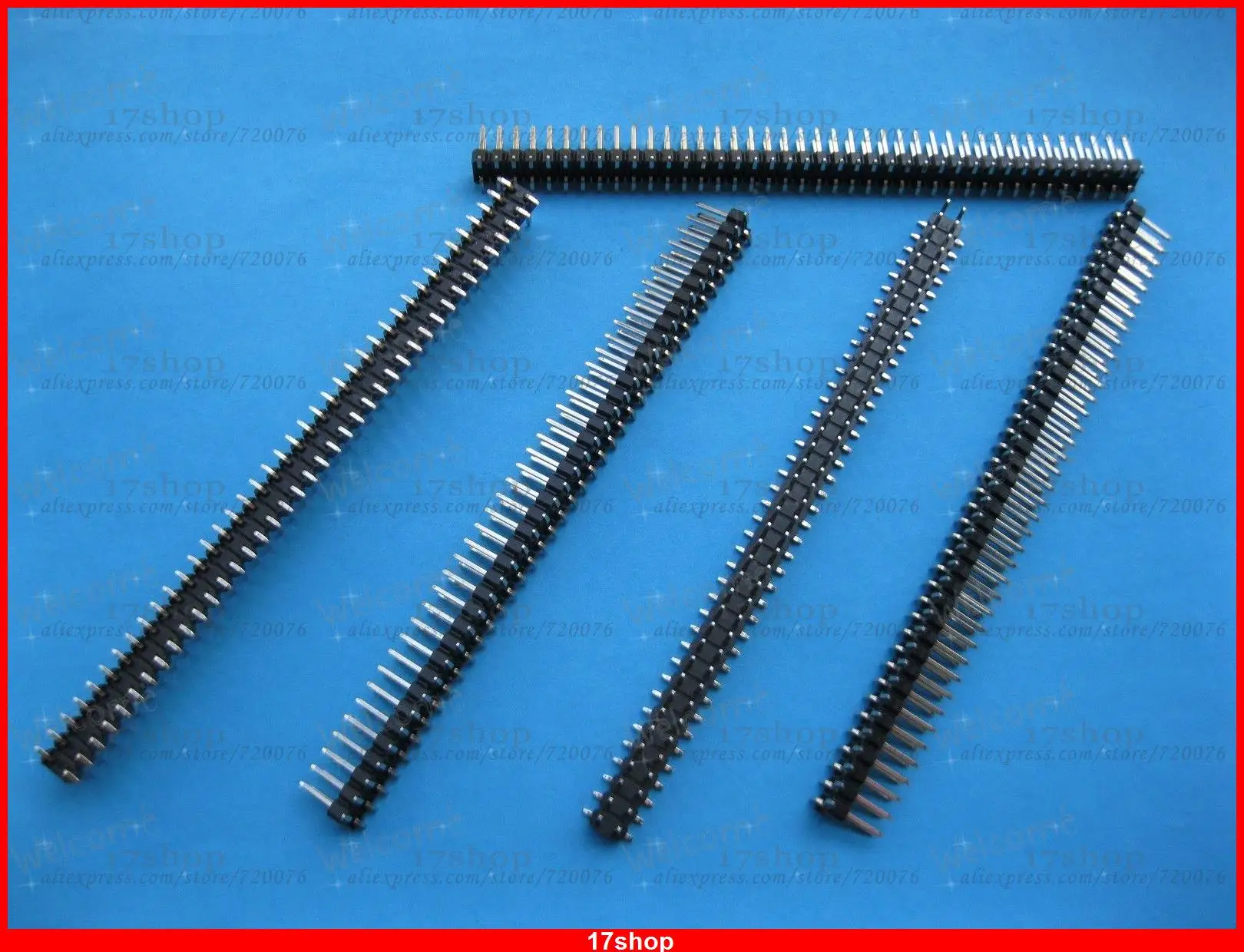 5 шт. SMT SMD 2 54 мм 2x40 80pin поломки штыря двухрядные полосы|strip|8 pin male |