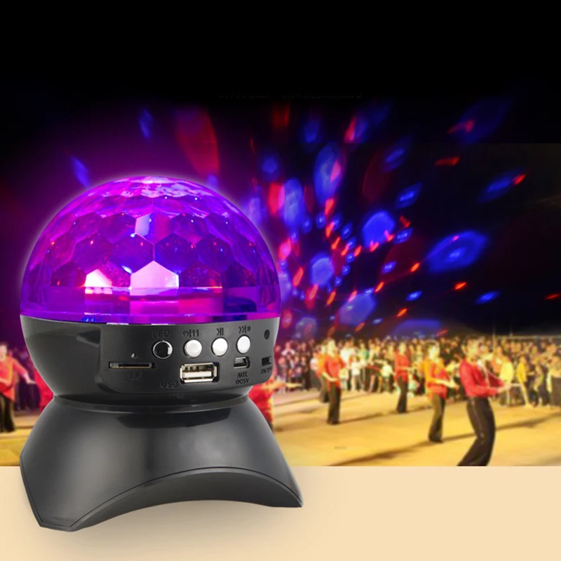 Bluetooth динамик контроллер сценического Света RGB LED магический шар хрустальный свет