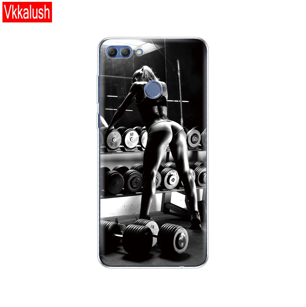 Чехол для телефона huawei P Smart Enjoy 7 S, Мягкий ТПУ силиконовый чехол на заднюю панель 360, полностью защитный прозрачный чехол с принтом - Цвет: 80091