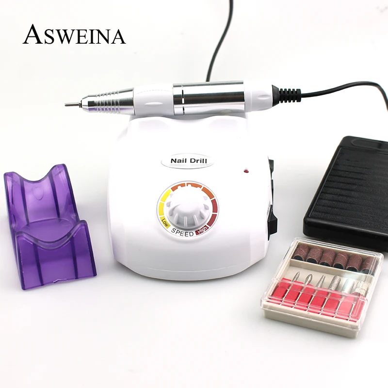 ASWEINA 30000RMP Фрезерный резак для маникюра и педикюра электрическое сверло ногтей