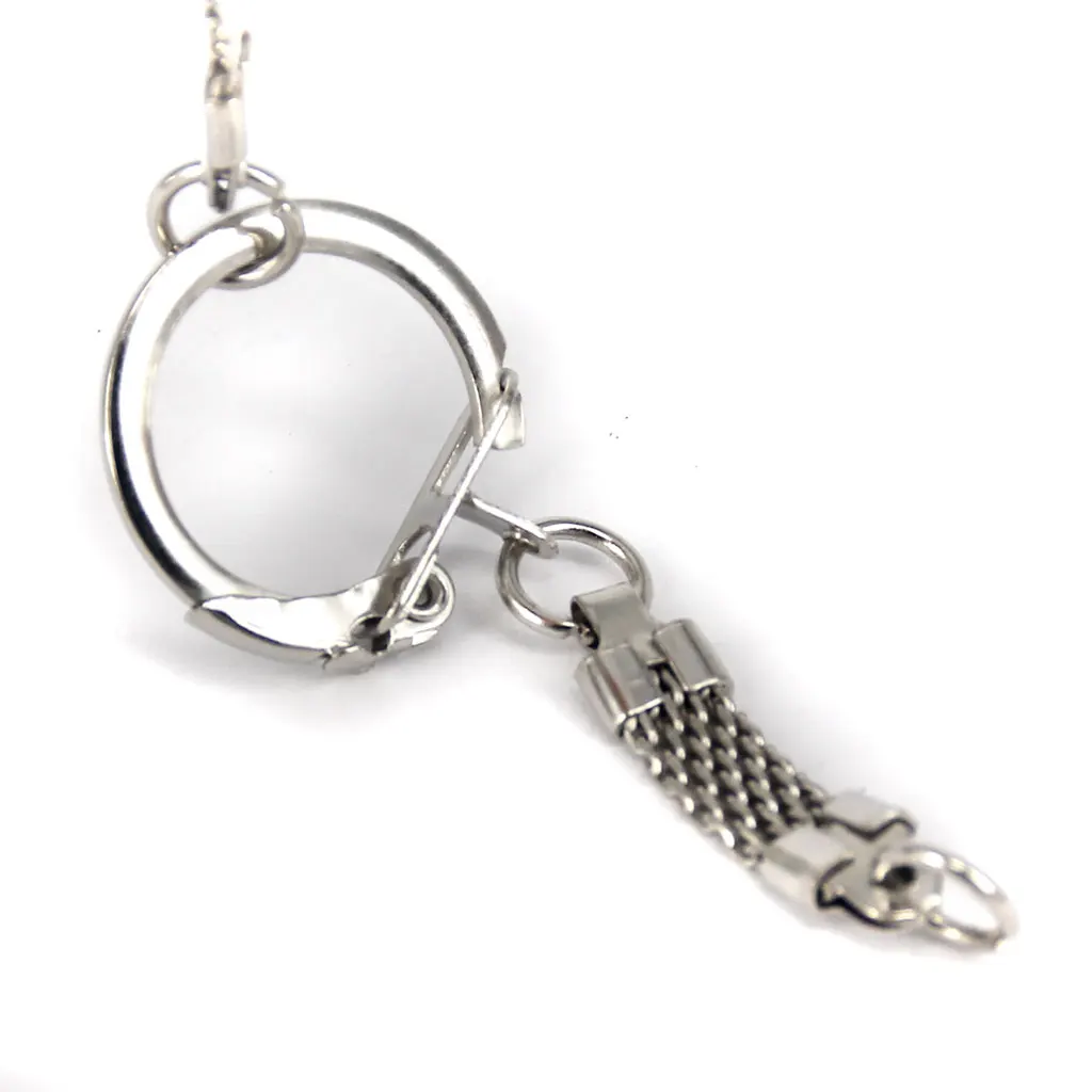 Phenovo Упаковка из 20 металлических пустых раздельных брелоков застежка для ключей