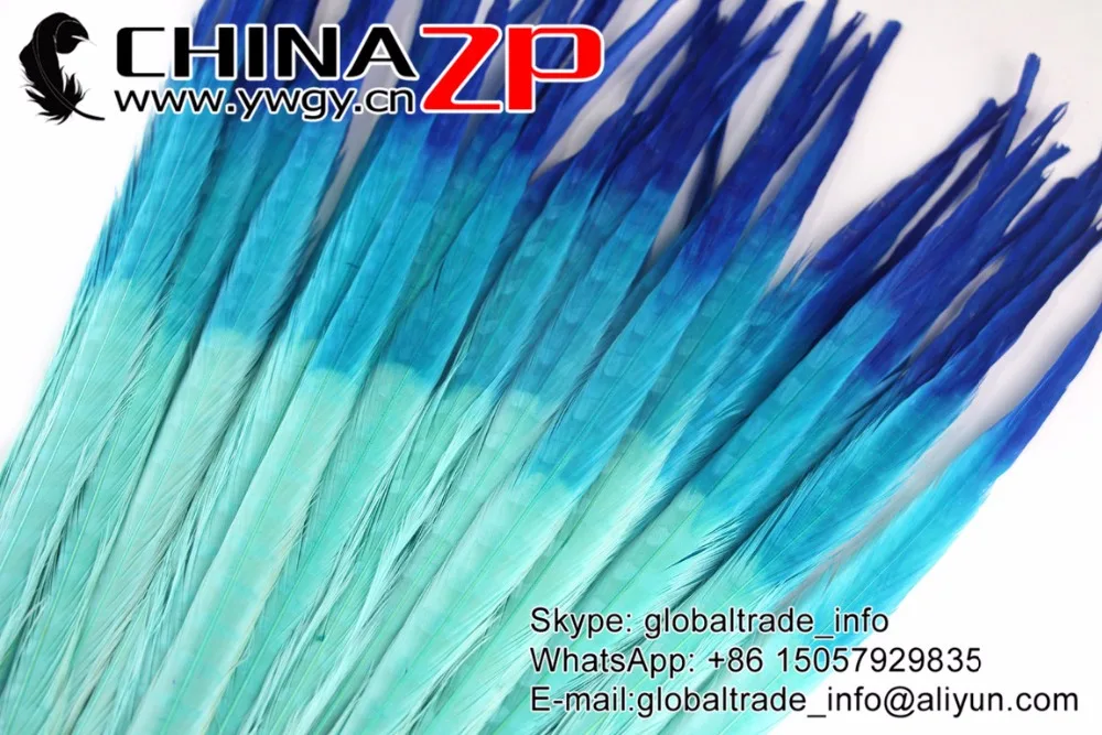 Перо CHINAZP 50 шт./лот 20 22 дюйма (50 55 см) высококачественные окрашенные ярко синие