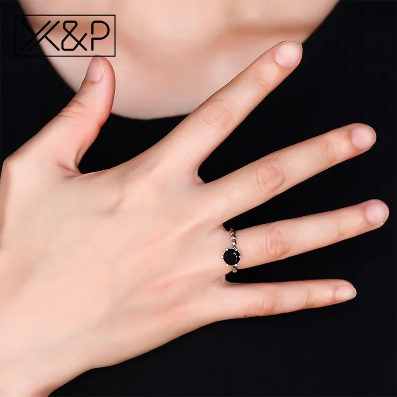 X &amp P европейский и американский стиль серебряный цвет 6 Зубцов набор черный