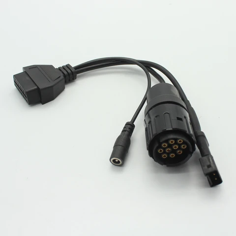 Для BMW ICOM D кабель ICOM-D мотоциклы диагностический кабель для BMW 10-контактный адаптер к OBD2 16-контактный соединительный кабель
