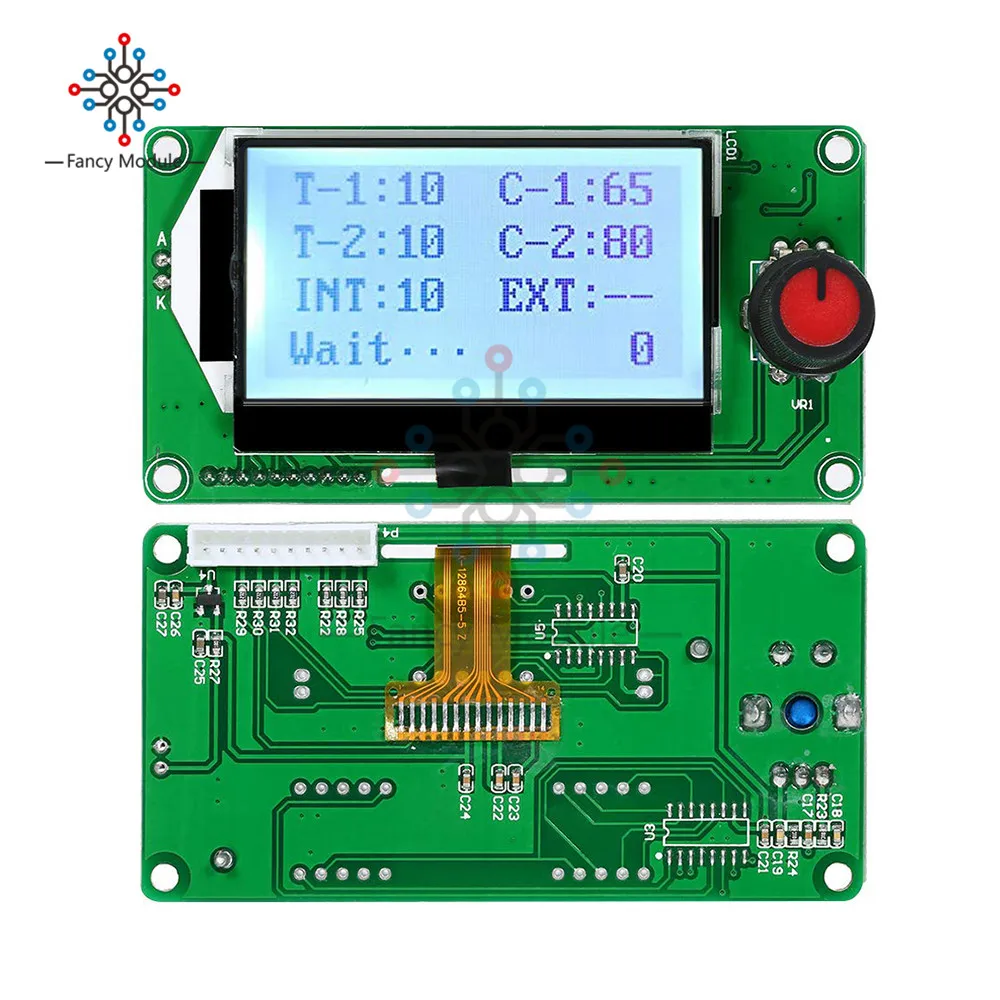 Цифровой ЖК-дисплей измеритель напряжения Ампер плата управления временем 100A/40A