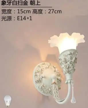 B lampshade up Винтажный настенный светильник в средиземноморском морском стиле для гостиной, фоновая лампа для ванной, зеркальный передний светильник для спальни, светодиодный настенный светильник - Цвет абажура: B lampshade up