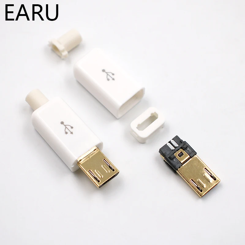 10 шт. 6 мм 8 Micro USB 5PIN сварочный Тип Штекерный соединитель зарядное устройство 5P 4 в 1