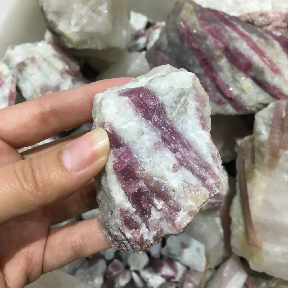

100g Natural Red Tourmaline Crystal Rough Stone cluster Specimen healing natural stones