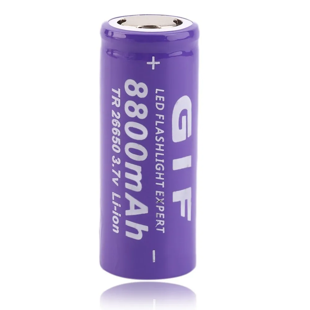 3 7 V 26650 8800mAh литий ионная аккумуляторная батарея для светодиодного фонарика