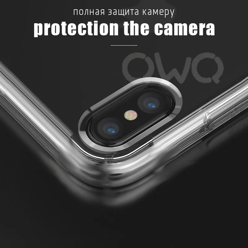 Роскошные прозрачные силиконовые чехлы для Apple iPhone X 8 6s 7 Plus Ультратонкий Мягкий