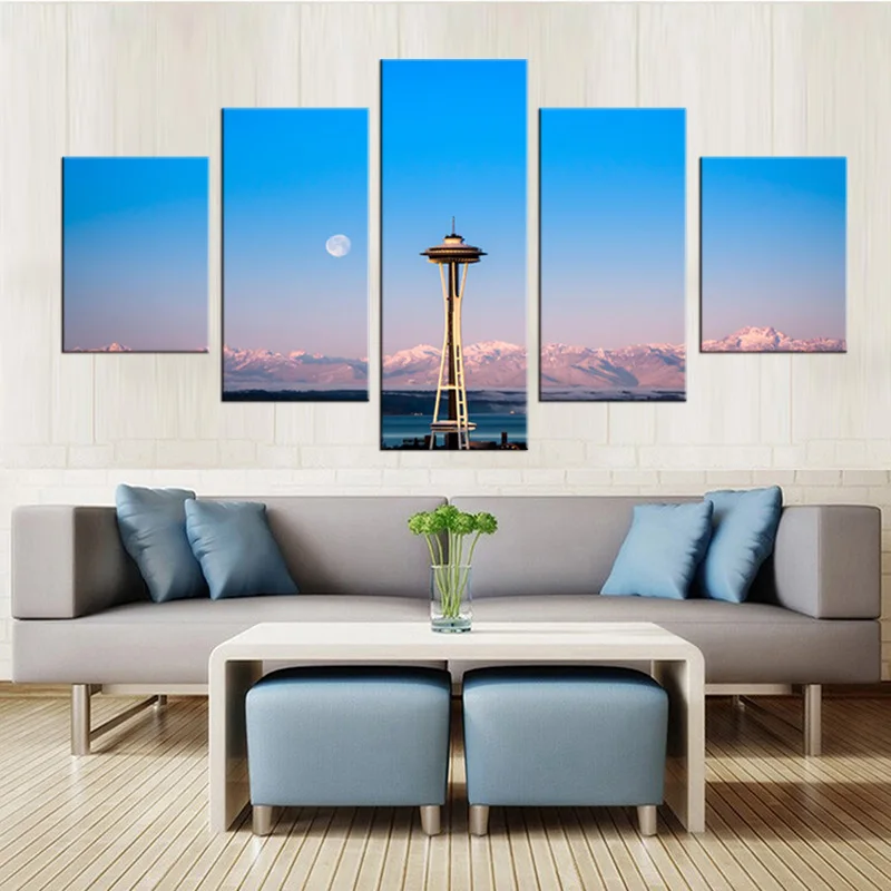 5 шт./компл. Картина на холсте украшение стену современное небо Художественная