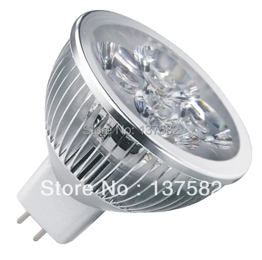 

10pcs/lot High Power 4X3W 12W MR16 LED Spotlight led lighting led bulbs DC12V free shipping