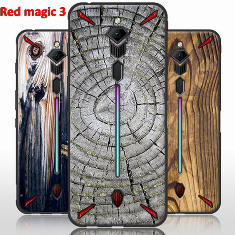 Чехол с рисунком под дерево и камень для Nubia Red magic 3|Бамперы| |