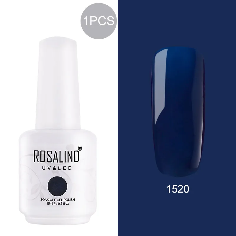 RH1520 ROSALIND 15 мл Лак для ногтей 1323-1532 гель-лаки для дизайна ногтей Маникюр УФ светодиодный лак для ногтей - Цвет: RH1520