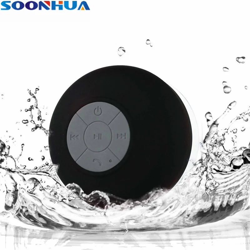 Водонепроницаемая Bluetooth-Колонка SOONHUA с присоской сабвуфер душевая колонка