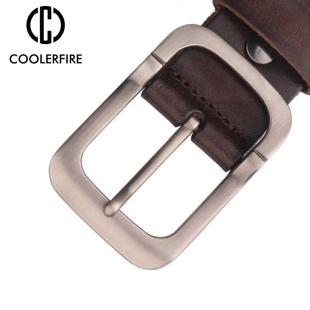 Кожаный ремень для мужчин COOLERFIRE из кожи с натуральным лицевым покрытием 2018