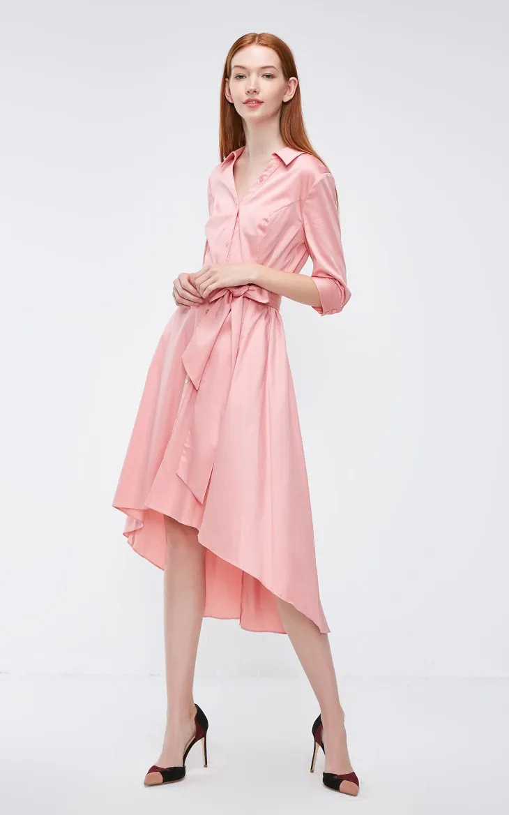 Vero Moda платье-рубашка с v-образным вырезом и рукавами три четверти | 31837C519