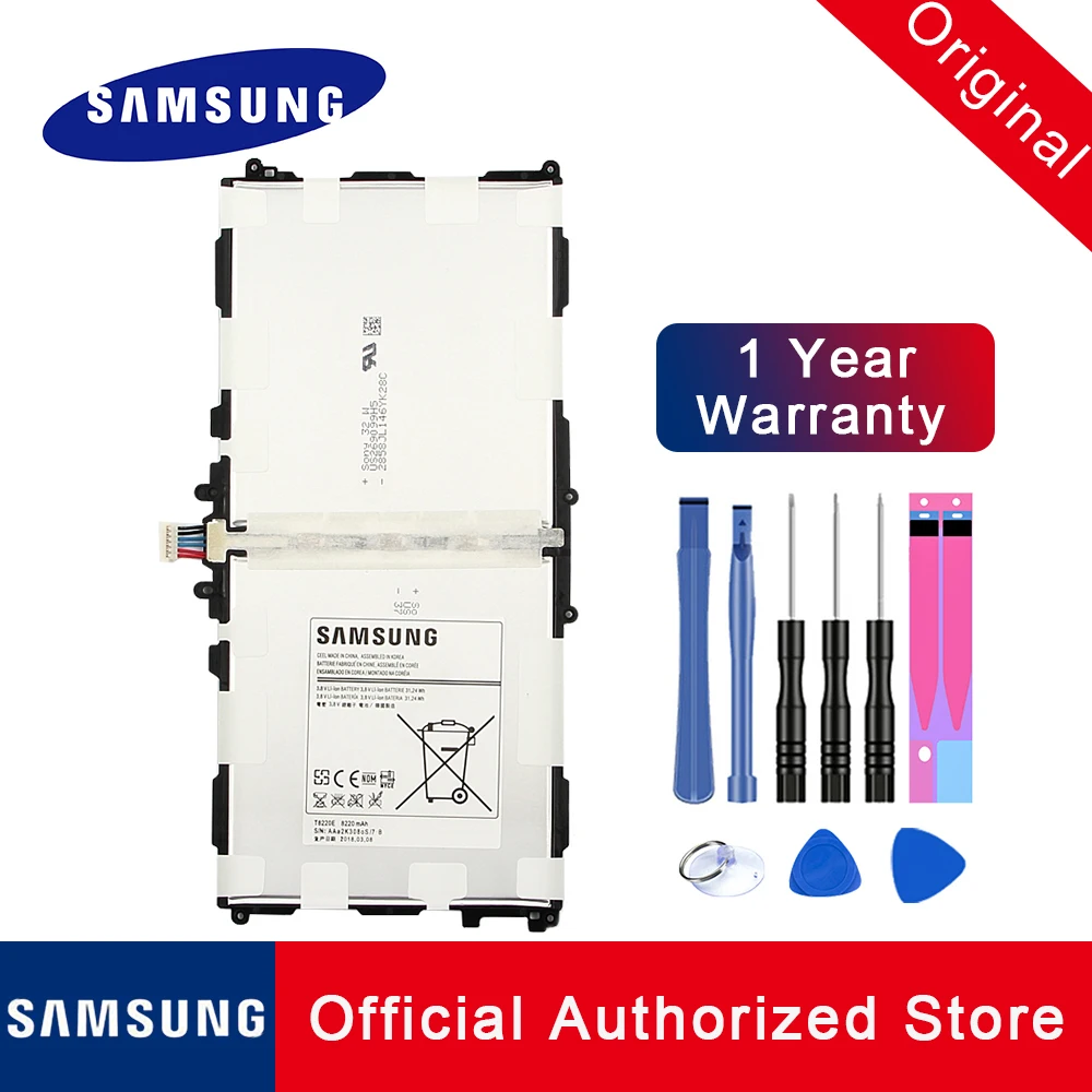 Оригинальный планшетный аккумулятор T8220E для Samsung Galaxy Note Tab 10 1 2014 Edition 8220 P600 T520 P601 P605