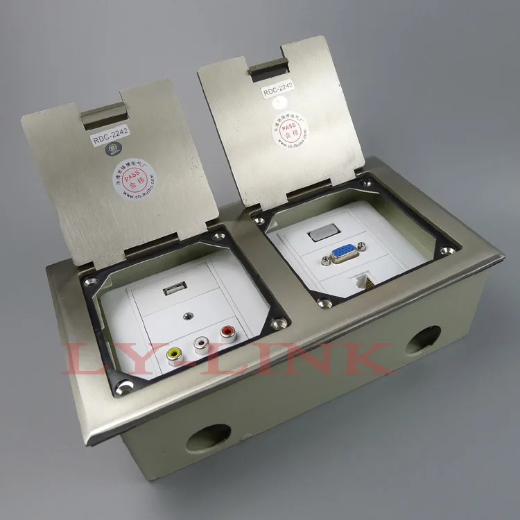 Напольная розетка наземная для установки два размера 86x86 настенная пластина|floor