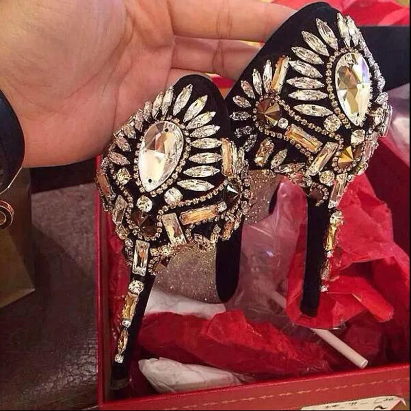 Choudory/Женская обувь Новая коллекция со стразами на высоком каблуке Женская без