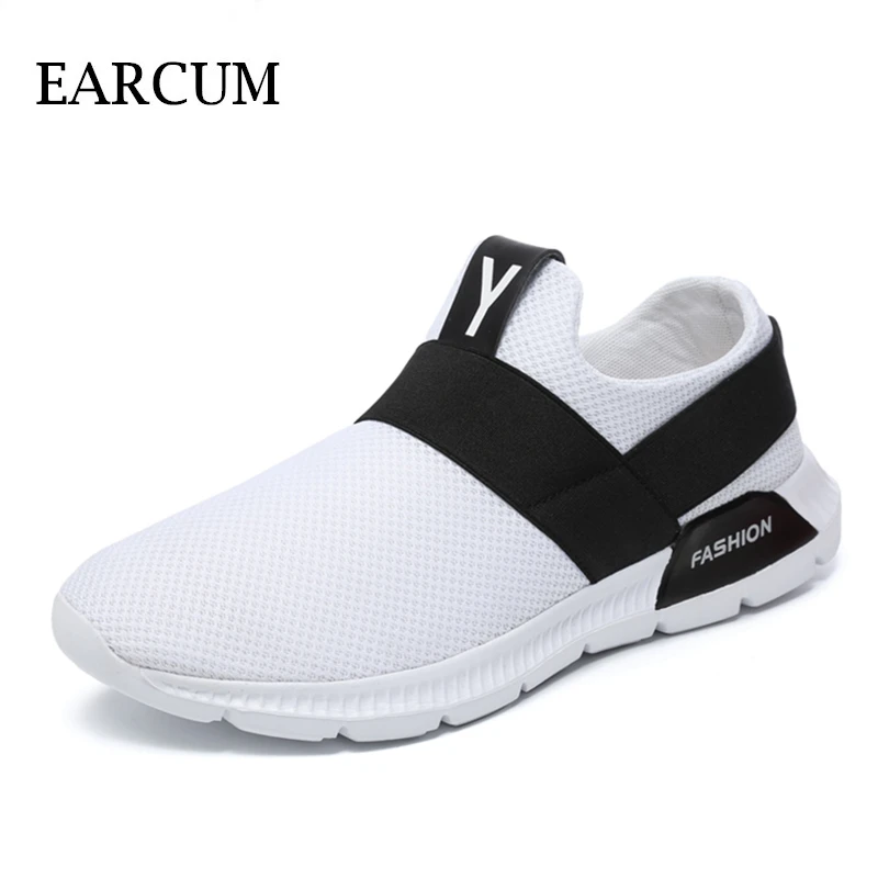 Shoes Ruuning MenBreathable Summer Sneakers Slip-On Mesh Comfortable Mens Casual Outdoor Trainers Plus Size Man Footwear | Спорт и