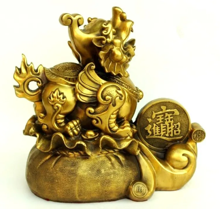 

Chinese Very beautiful Brass mythical wild animal pi xiu crafts decorations Statue