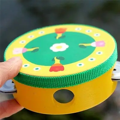 

Baby Kids Musical Tambourine Beat Instrument Educational Handbell Clap Drum Toys