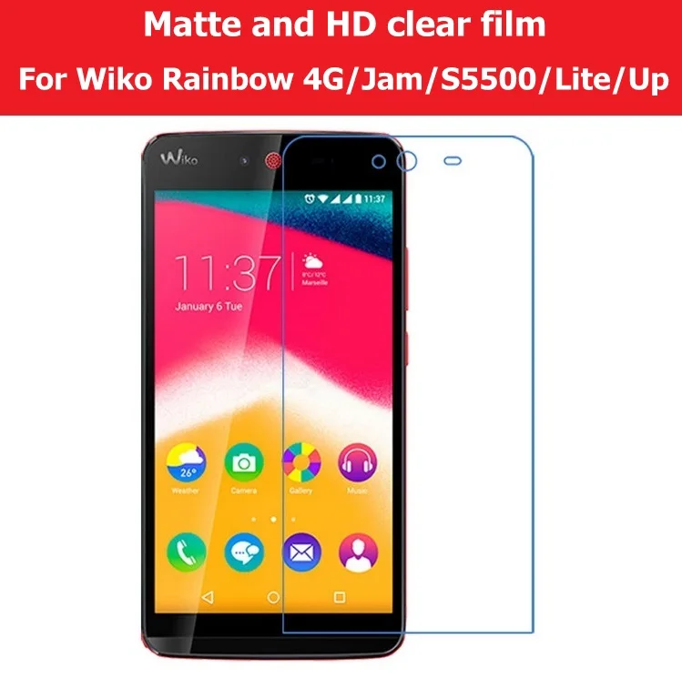 Nwt глянцевая пленка и матовая для Wiko Rainbow 4G/S5500 /Jam /Lite /Up Защитная экрана с