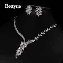 Bettyue Brand New Fashion Charm Jewelry Sets AAA Zircon Hot Sale White Gold Jewelry Sets For Woman European Style Wedding Gift