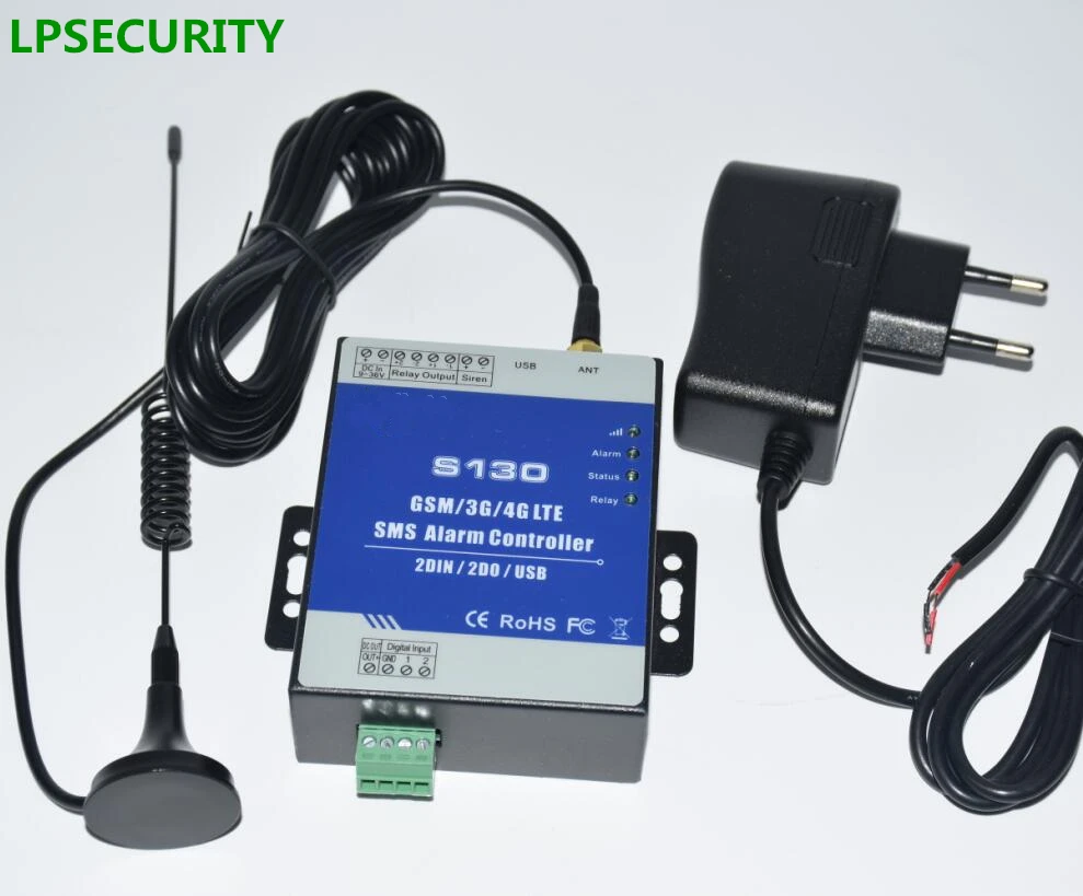 Пульт дистанционного управления LPSECURITY S130 с SMS система сигнализации 2 DIN DOUT RTU