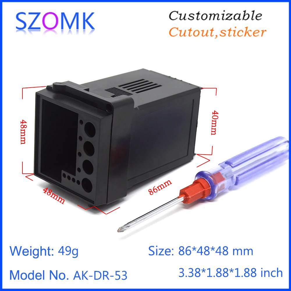 Фото 1 piece 86*48*48mm szomk hot sales small plastic temperature control time relay instrument enclosure for electronic LED display 1 piece 86*48*48mm szomk hot sales small plastic temperature control time relay instrument enclosure for electronic LED display
