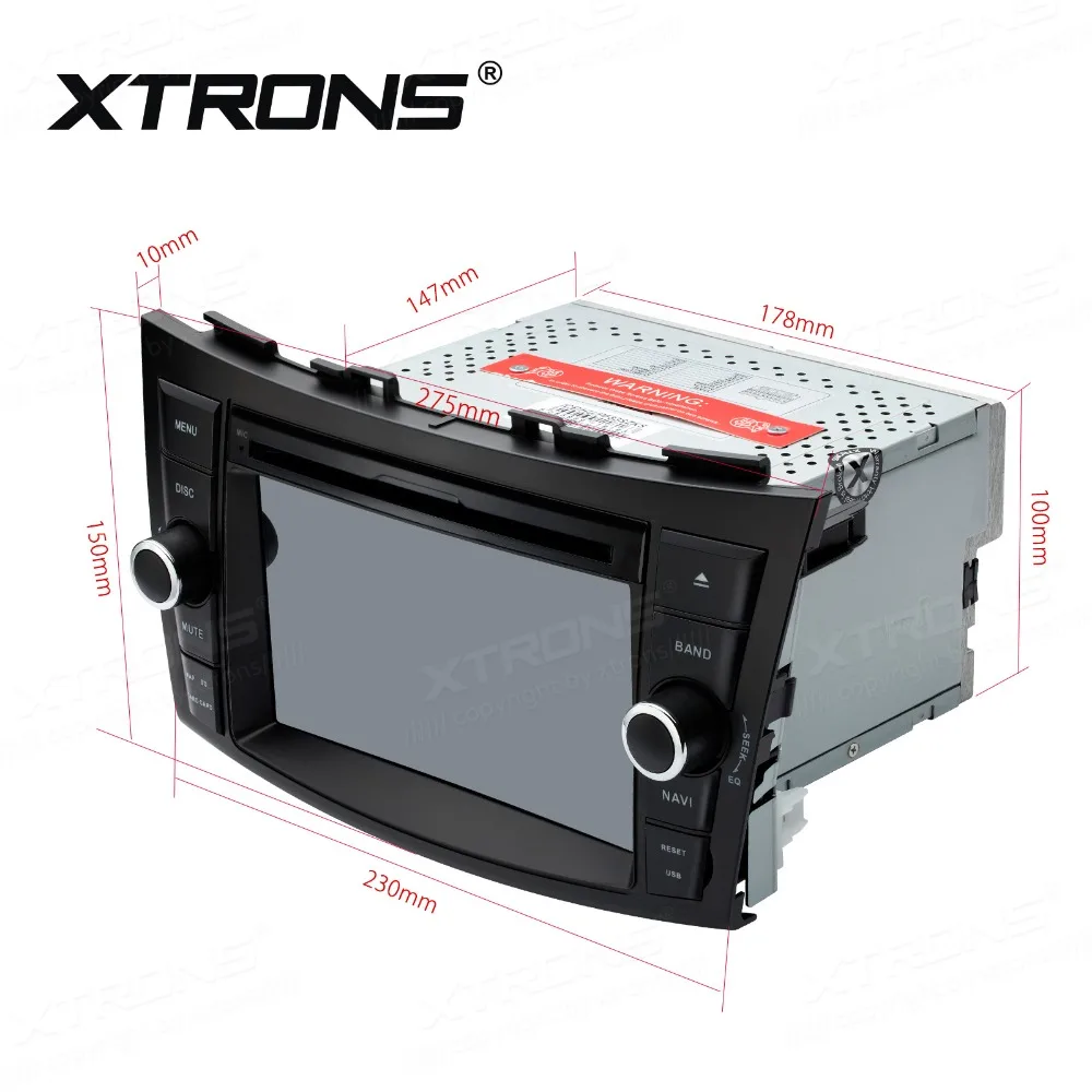 Автомобильный DVD-плеер XTRONS 7 дюймов HD 2 din радио Bluetooth SWC GPS-навигация для SUZUKI SWIFT