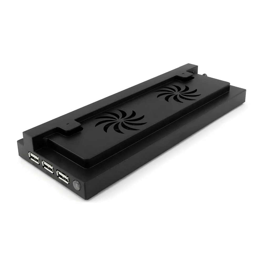 H вертикальная двойная охлаждающая подставка с вентилятором, внешний usb-порт для зарядки, крепление для Xbox One S