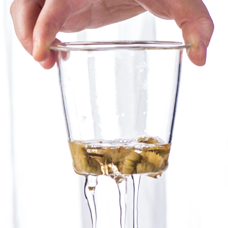 High borosilicate heat-resistant glass double deck water tea cup | Дом и сад