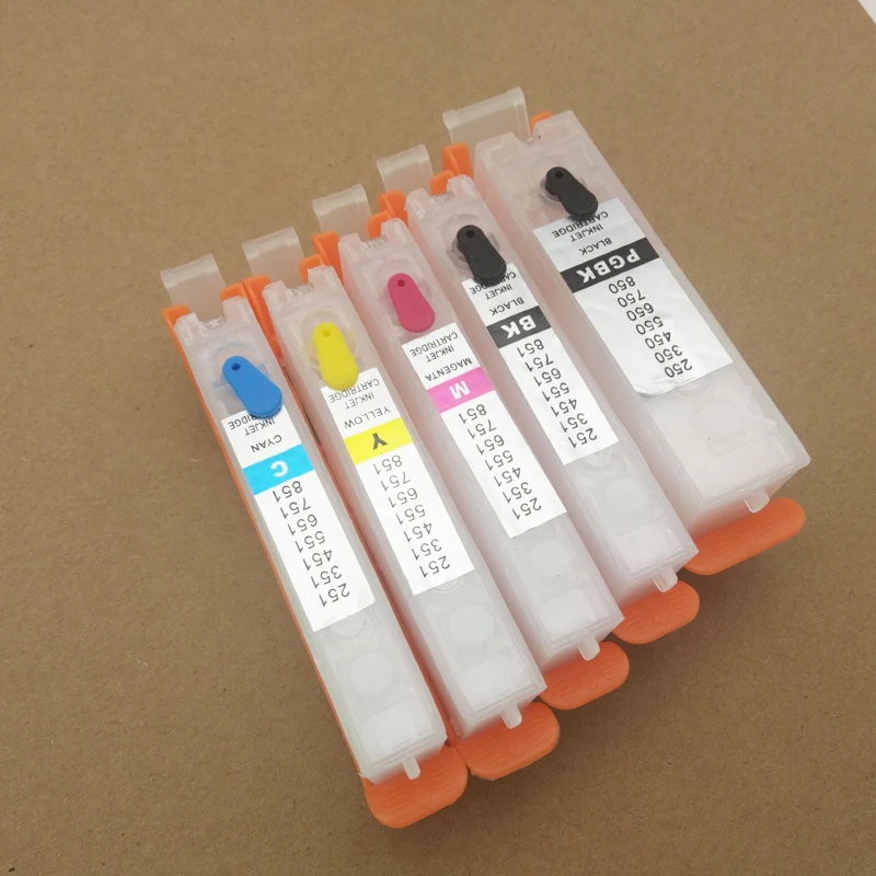 Vilaxh 6-цветный PGI 580 CLI 581 XXL многоразовый чернильный картридж для Canon PIXMA TS8150 TS8151 TS8152